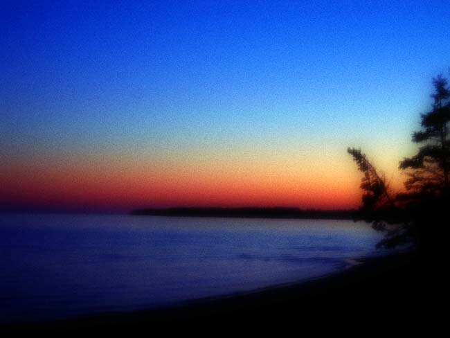 Sunset at Red Point